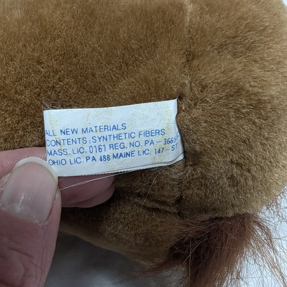 Vintage Nanco Horse Head Plush Stuffed Animal Zippered Purse Rodeo Western